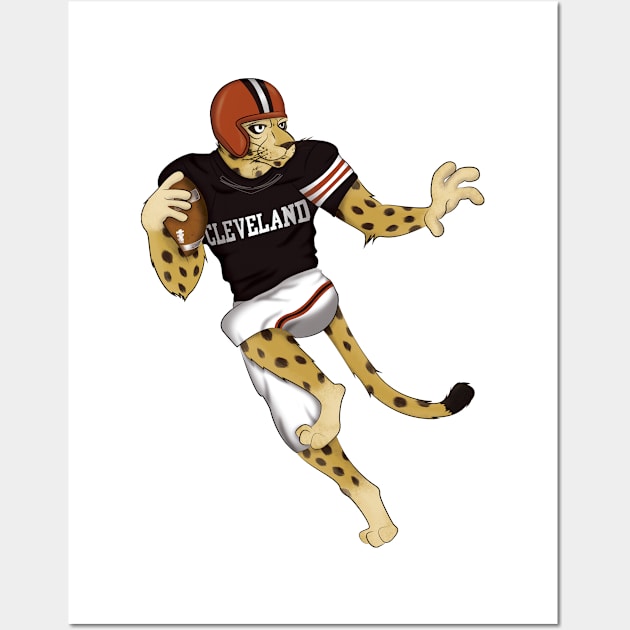 Cleveland Football Wall Art by WorldSportsCulture